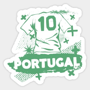 Vintage Portuguese Football // Retro Grunge Portugal Soccer Sticker